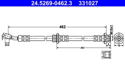 Brake Hose ATE 24.5269-0462.3