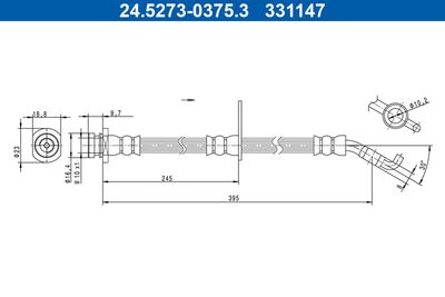 Brake Hose ATE 24.5273-0375.3