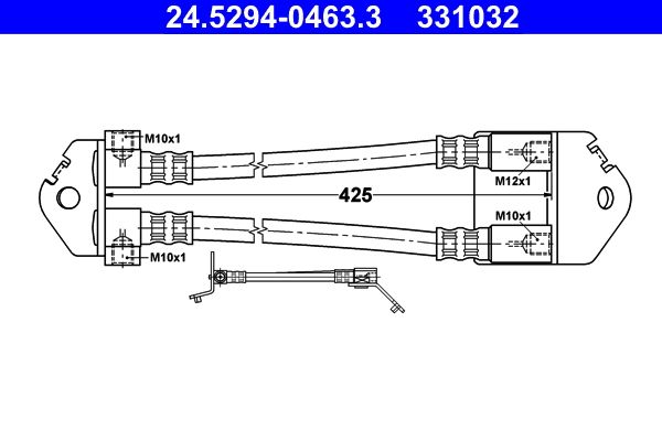 ATE 24.5294-0463.3 Brake Hose