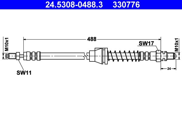 ATE 24.5308-0488.3 Brake Hose