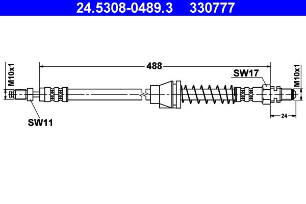 ATE 24.5308-0489.3 Brake Hose