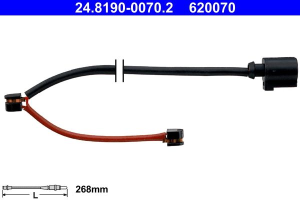 ATE 24.8190-0070.2 Warning Contact, brake pad wear