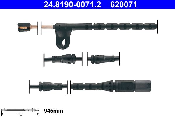 ATE 24.8190-0071.2 Warning Contact, brake pad wear