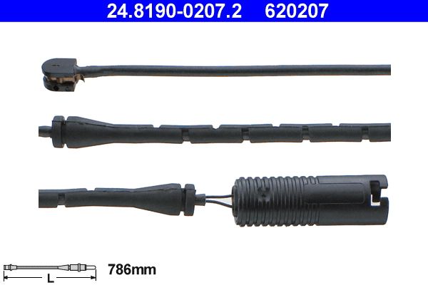 ATE 24.8190-0207.2 Warning Contact, brake pad wear