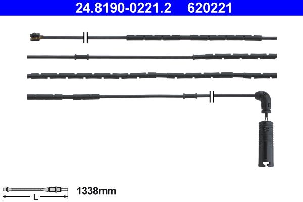 ATE 24.8190-0221.2 Warning Contact, brake pad wear