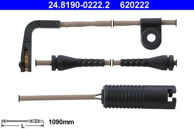 Warning Contact, brake pad wear ATE 24.8190-0222.2