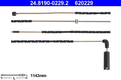 Warning Contact, brake pad wear ATE 24.8190-0229.2