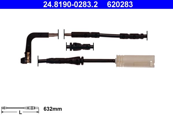 ATE 24.8190-0283.2 Warning Contact, brake pad wear