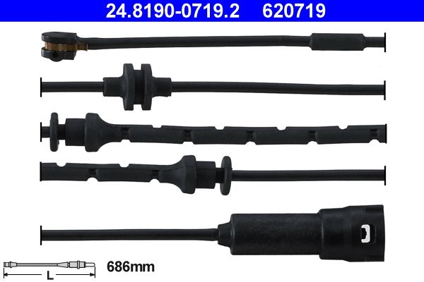 ATE 24.8190-0719.2 Warning Contact, brake pad wear