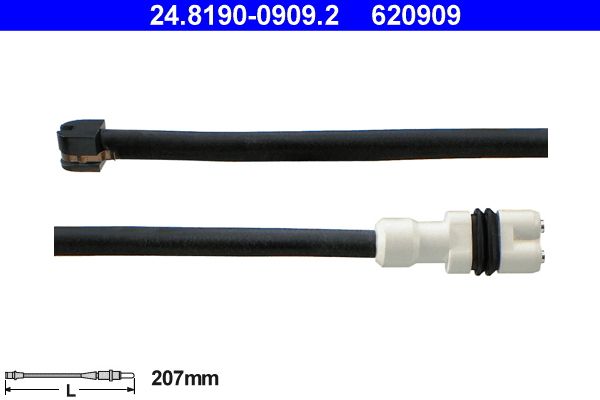 ATE 24.8190-0909.2 Warning Contact, brake pad wear