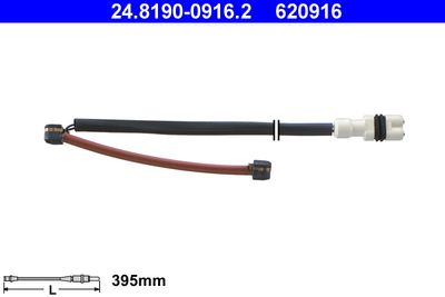 Warning Contact, brake pad wear ATE 24.8190-0916.2