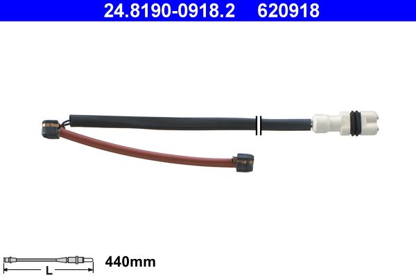 ATE 24.8190-0918.2 Warning Contact, brake pad wear