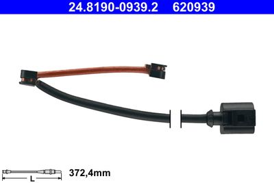 Warning Contact, brake pad wear ATE 24.8190-0939.2