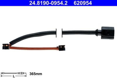 Warning Contact, brake pad wear ATE 24.8190-0954.2