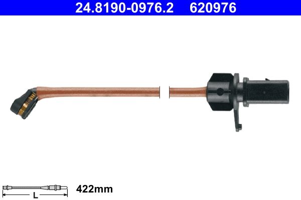 ATE 24.8190-0976.2 Warning Contact, brake pad wear