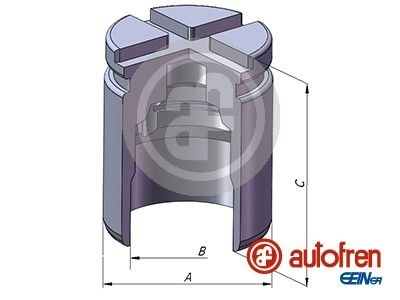 Piston, brake caliper AUTOFREN SEINSA D025472
