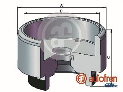 Piston, brake caliper AUTOFREN SEINSA D025721