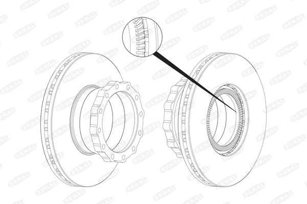 BERAL BCR148A Brake Disc