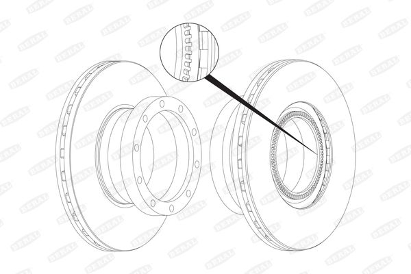 BERAL BCR258A Brake Disc