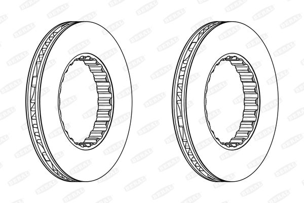 BERAL BCR348A Brake Disc