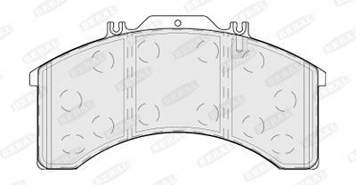 Brake Pad Set, disc brake BERAL BCV29011T
