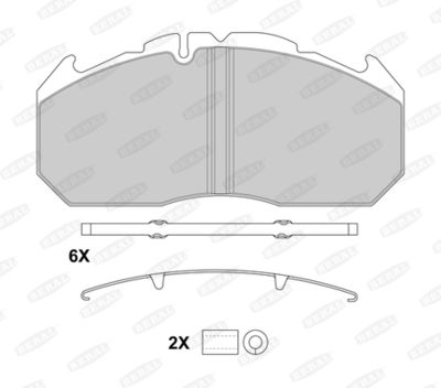 Brake Pad Set, disc brake BERAL BCV29030BK