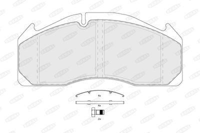 Brake Pad Set, disc brake BERAL BCV29125TK