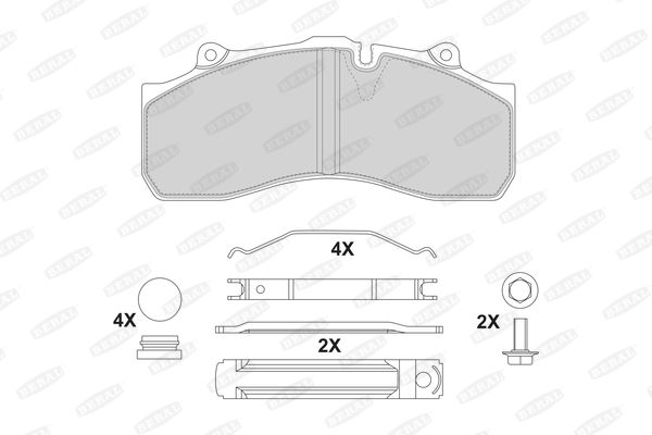 BERAL BCV29143TK Brake Pad Set, disc brake