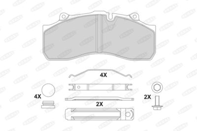 Brake Pad Set, disc brake BERAL BCV29143TK