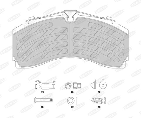 BERAL BCV29246TK Brake Pad Set, disc brake
