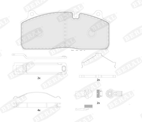 BERAL BCV29274TK Brake Pad Set, disc brake