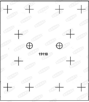 Brake Lining Kit, drum brake BERAL KBL19109.9-1637