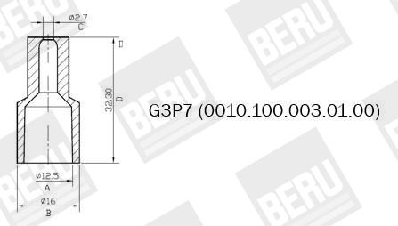 BERU by DRiV G3P7 Protective Cap, ignition distributor plug