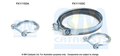Mounting Kit, soot/particulate filter BM Catalysts FK11103