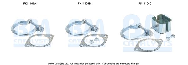 BM Catalysts FK11106 Mounting Kit, soot/particulate filter