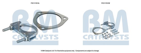BM Catalysts FK11151 Mounting Kit, soot/particulate filter