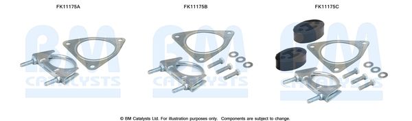 BM Catalysts FK11175 Mounting Kit, soot/particulate filter