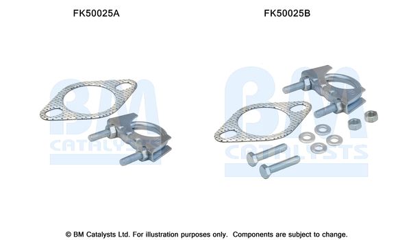 BM Catalysts FK50025 Mounting Kit, exhaust pipe