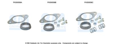 Mounting Kit, exhaust pipe BM Catalysts FK50058