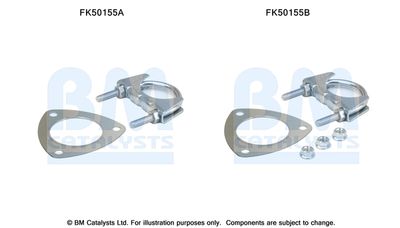 Mounting Kit, exhaust pipe BM Catalysts FK50155