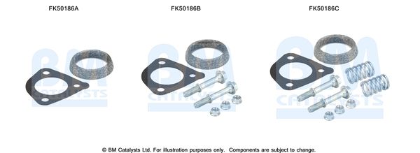 BM Catalysts FK50186 Mounting Kit, exhaust pipe