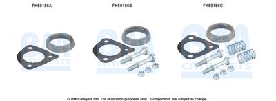 Mounting Kit, exhaust pipe BM Catalysts FK50186