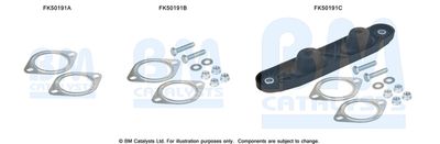 Mounting Kit, exhaust pipe BM Catalysts FK50191