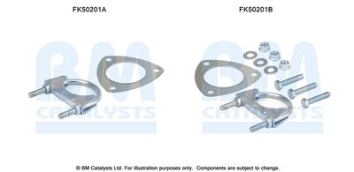 Mounting Kit, exhaust pipe BM Catalysts FK50201
