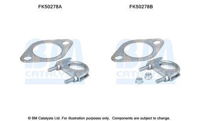 Mounting Kit, exhaust pipe BM Catalysts FK50278