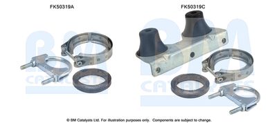 Mounting Kit, exhaust pipe BM Catalysts FK50319