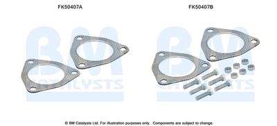 Mounting Kit, exhaust pipe BM Catalysts FK50407