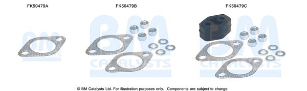 BM Catalysts FK50479 Mounting Kit, exhaust pipe