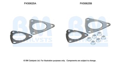 Mounting Kit, exhaust pipe BM Catalysts FK50625