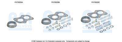 Mounting Kit, exhaust pipe BM Catalysts FK70029